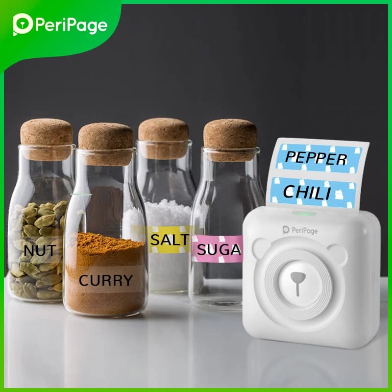PeriPage A6 Pocket Thermal Printer – 304dpi Mini Photo, Label & Sticker Printer with USB Charging