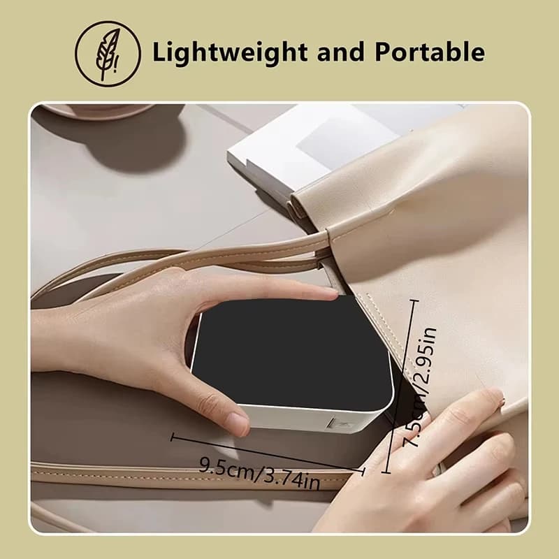 P15 Bluetooth Label Maker – Portable 203dpi Thermal Sticker Printer with Marklife App & Type C Rechargeable Battery