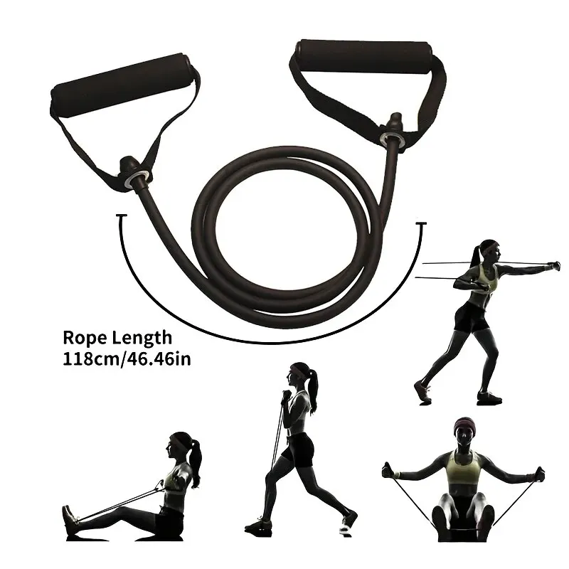 Resistance Bands with Handles – Home Workout Exercise Bands for Strength Training & Fitness