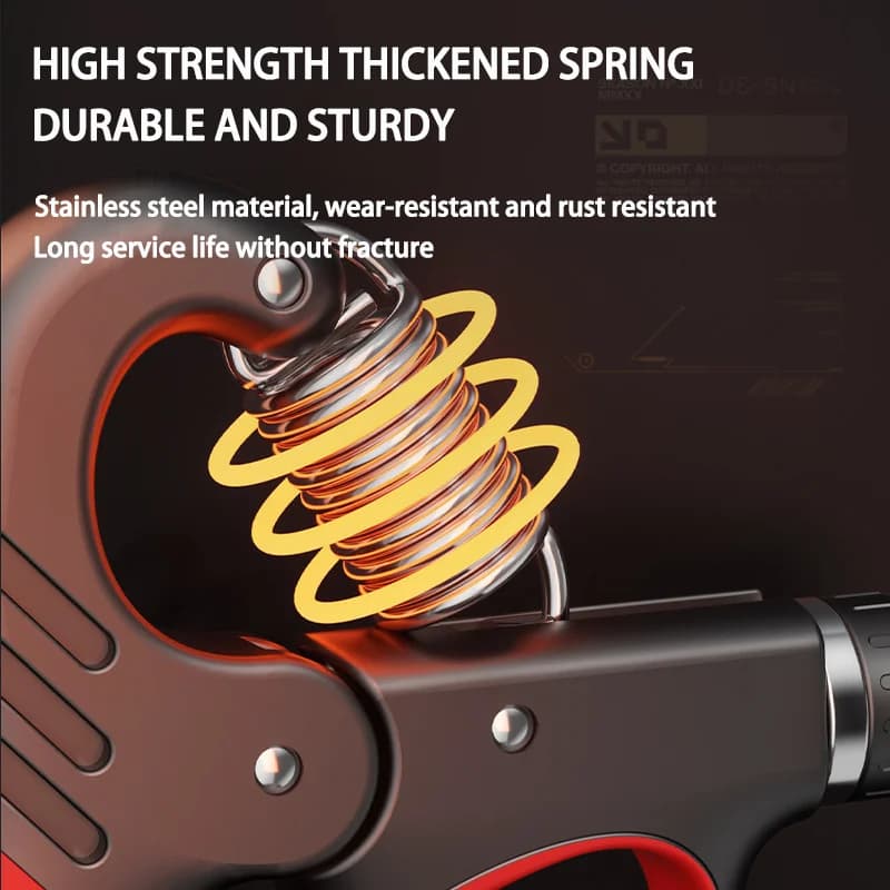Adjustable Hand Grip Strengthener 5–100kg – Hand & Forearm Exerciser with Counter