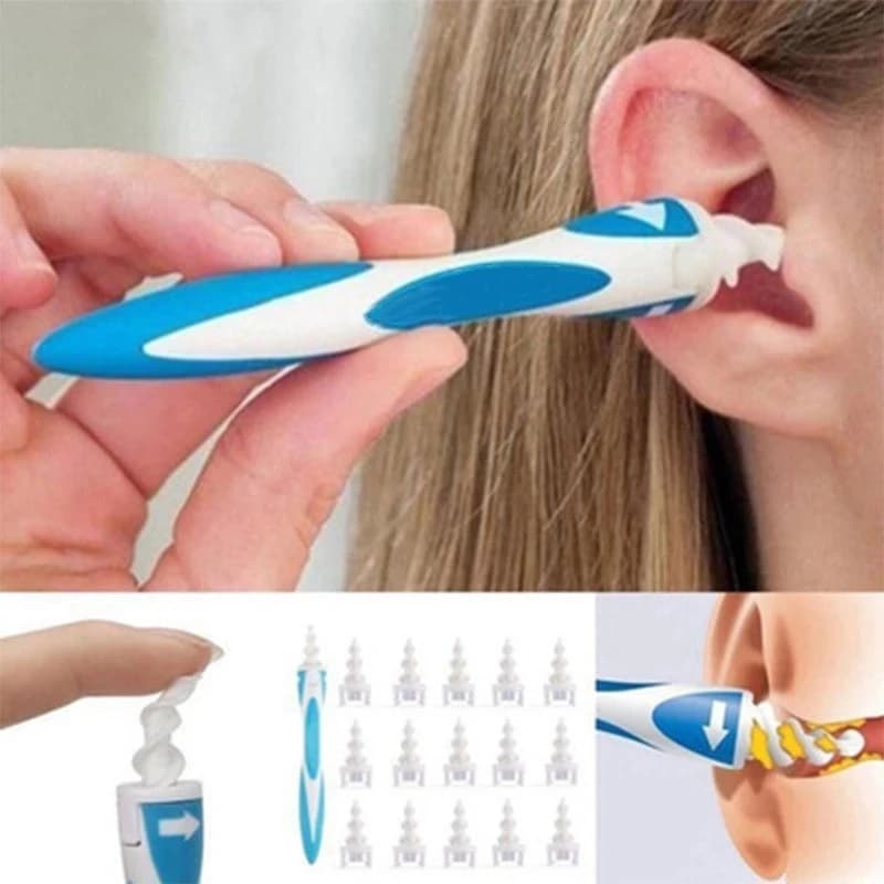 16-Piece Silicone Ear Cleaning Set – Reusable Ear Wax Removal Tool with Soft Replaceable Tips