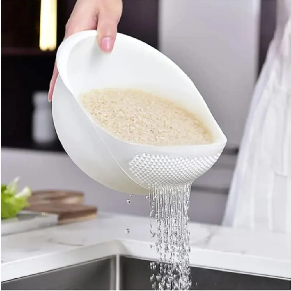 Multifunctional Rice & Vegetable Washing Basket – Fruit, Pasta & Food Rinsing Drain Colander