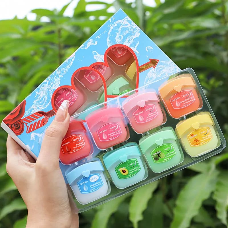 4/6/8pcs Moisturizing Lip Balm Set – Plant Based Lip Care for Soft, Hydrated Lips