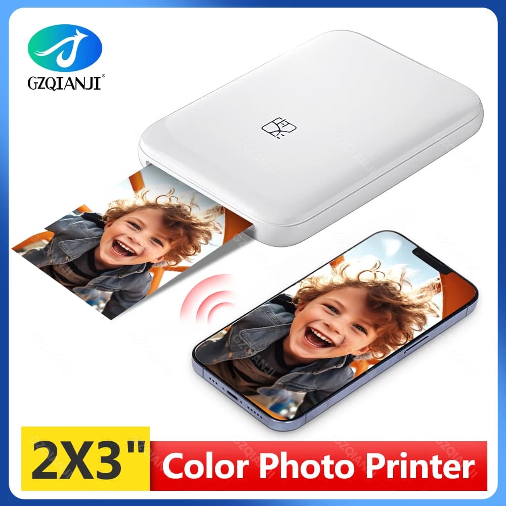 HPRT MT53 Mini Photo Printer – Wireless 2×3 Inch Pocket Printer for iOS & Android with Bluetooth