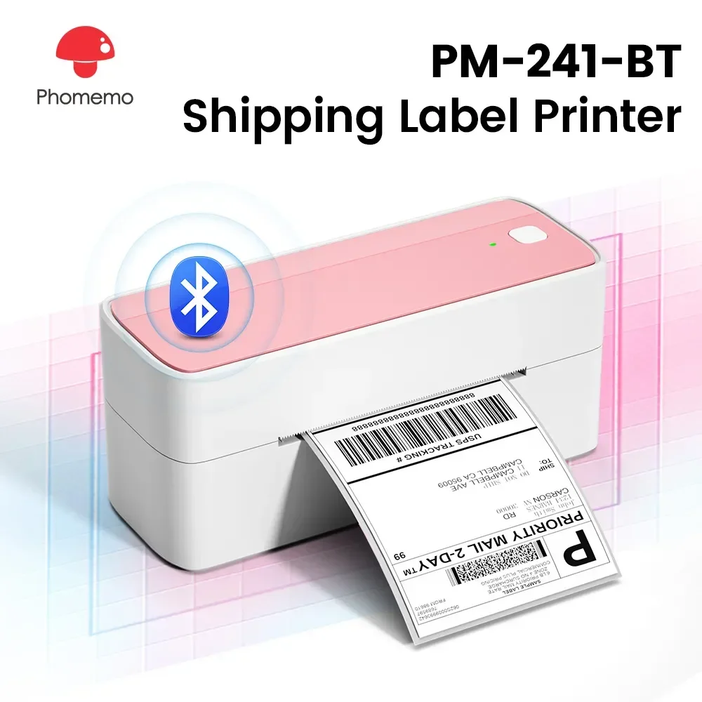 Phomemo 241BT Bluetooth Shipping Label Printer 4×6 – Wireless Thermal Label Printer for Small Business