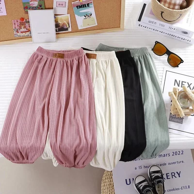 Kids Summer Pants – Lightweight Breathable Candy Color Trousers for Boys & Girls