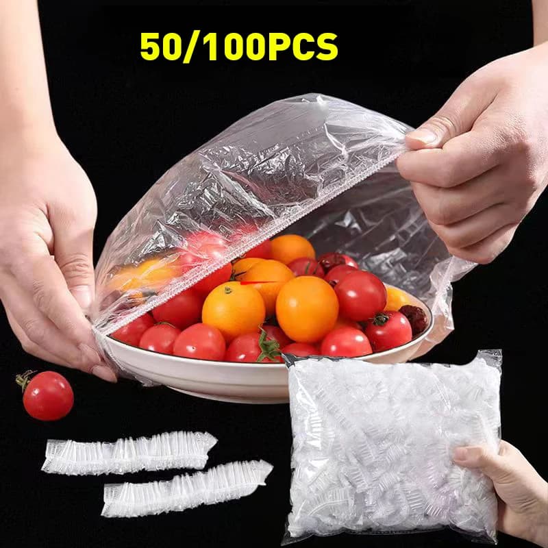 Reusable Elastic Food Bowl Covers – 25cm Stretch Food Covers for Bowls, Plates & Containers