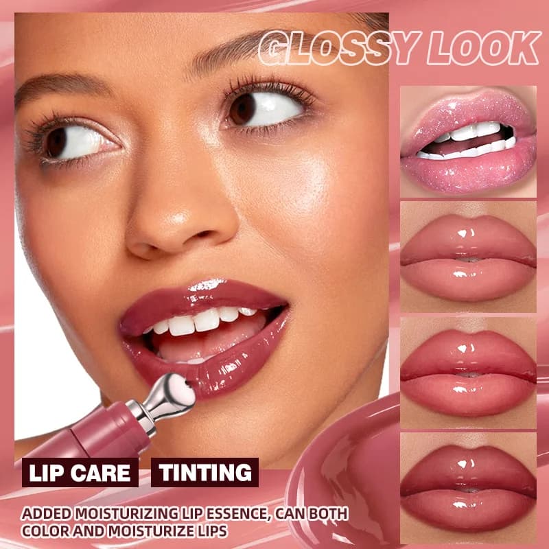 Moisturizing Lip Gloss – Hydrating Lip Lotion Essence for Soft, Glossy & Fuller Looking Lips