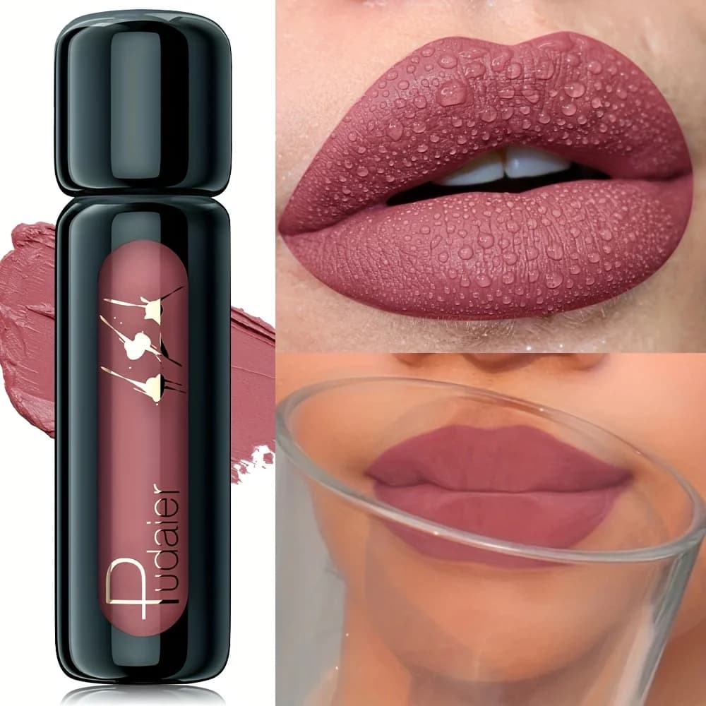 Matte Velvet Lip Gloss – Highly Pigmented Long Lasting Liquid Lipstick with Soft Finish