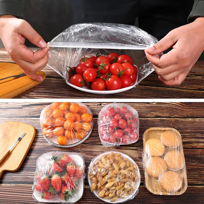Reusable Elastic Food Bowl Covers – 25cm Stretch Food Covers for Bowls, Plates & Containers