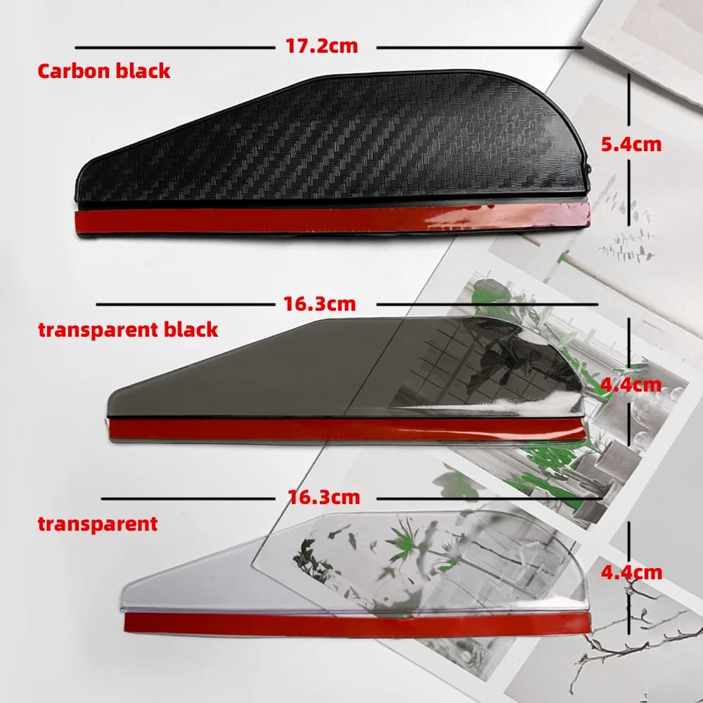 2PCS Car Rearview Mirror Rain Visor – Flexible PVC Side Mirror Eyebrow Protector for Clearer Visibility
