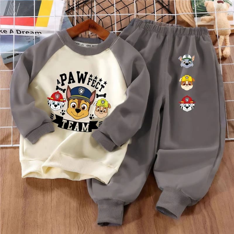 PAW Patrol Boys 2-Piece Set – Printed Long Sleeve Sweatshirt & Matching Pants for Spring & Fall