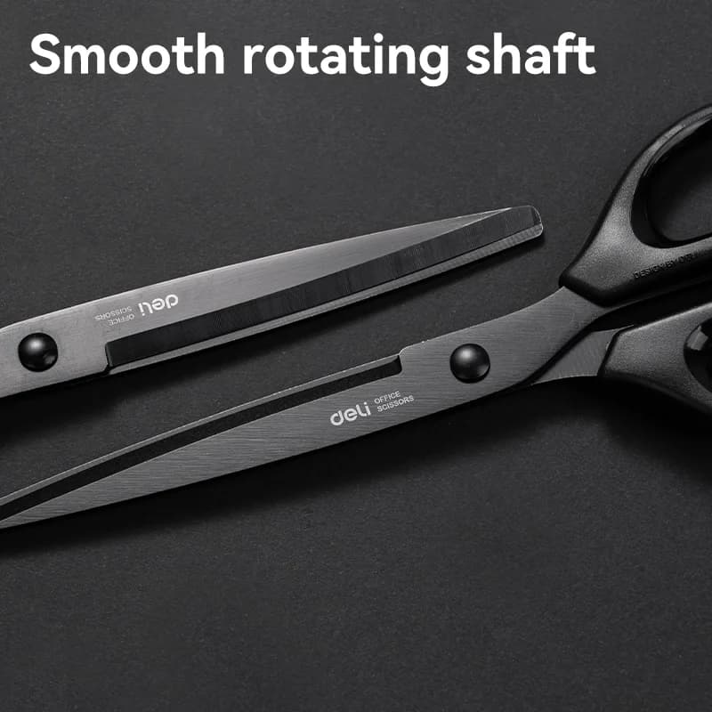 DELI Professional Office Scissors 180mm – Heavy Duty Stainless Steel Scissors for Paper, Craft & Office Use