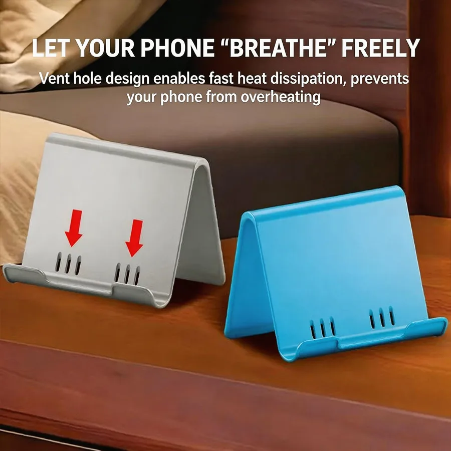 Foldable Adjustable Phone & Tablet Stand – Multi-Angle Portable Desktop Holder for Smartphones & Tablets