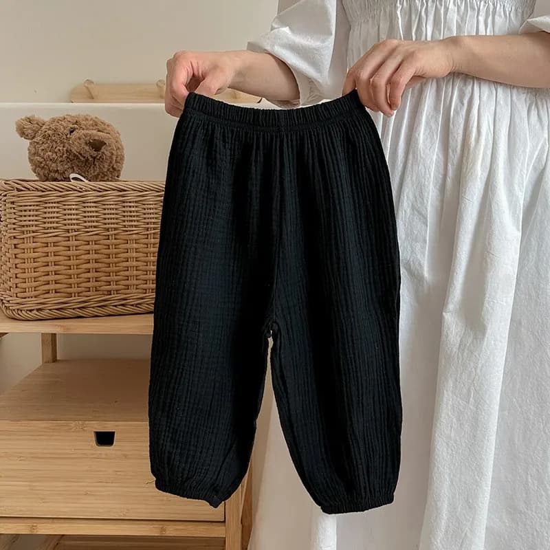 Kids Loose Summer Pants – Lightweight Solid Color Trousers for Baby Girls & Children