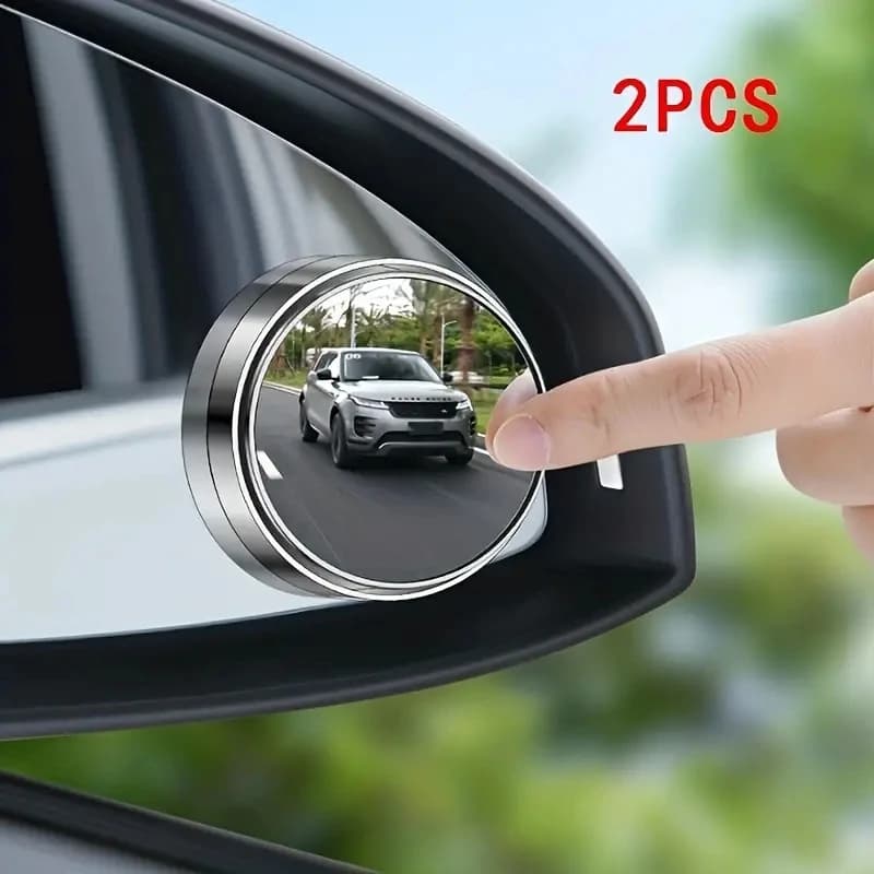 2PCS 360° Adjustable Blind Spot Mirrors – Wide-Angle Rearview & Reversing Mirrors for Cars