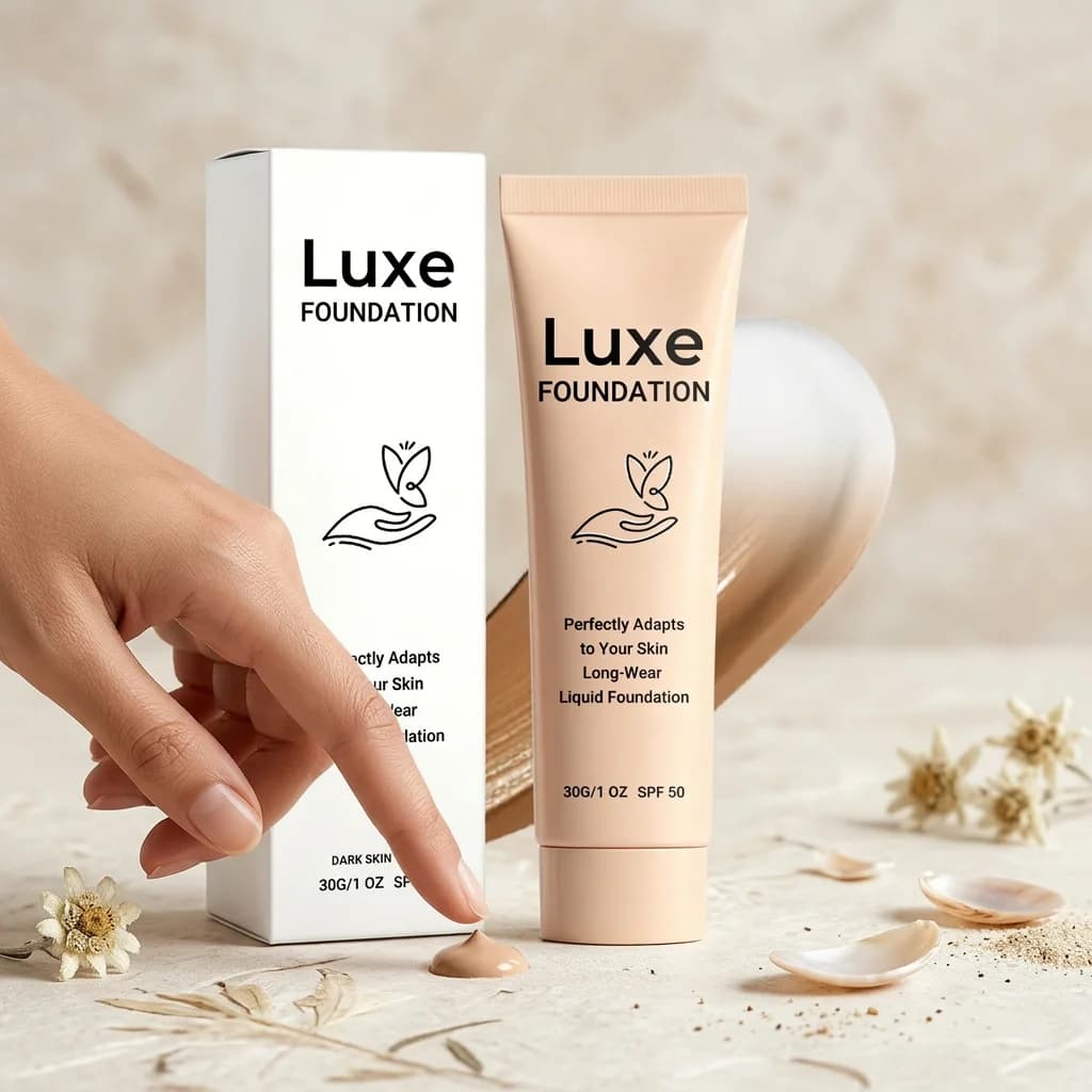 SPF 50 Color-Changing Foundation 30g – Self-Adjusting Skin Tone Makeup Base with Natural Coverage