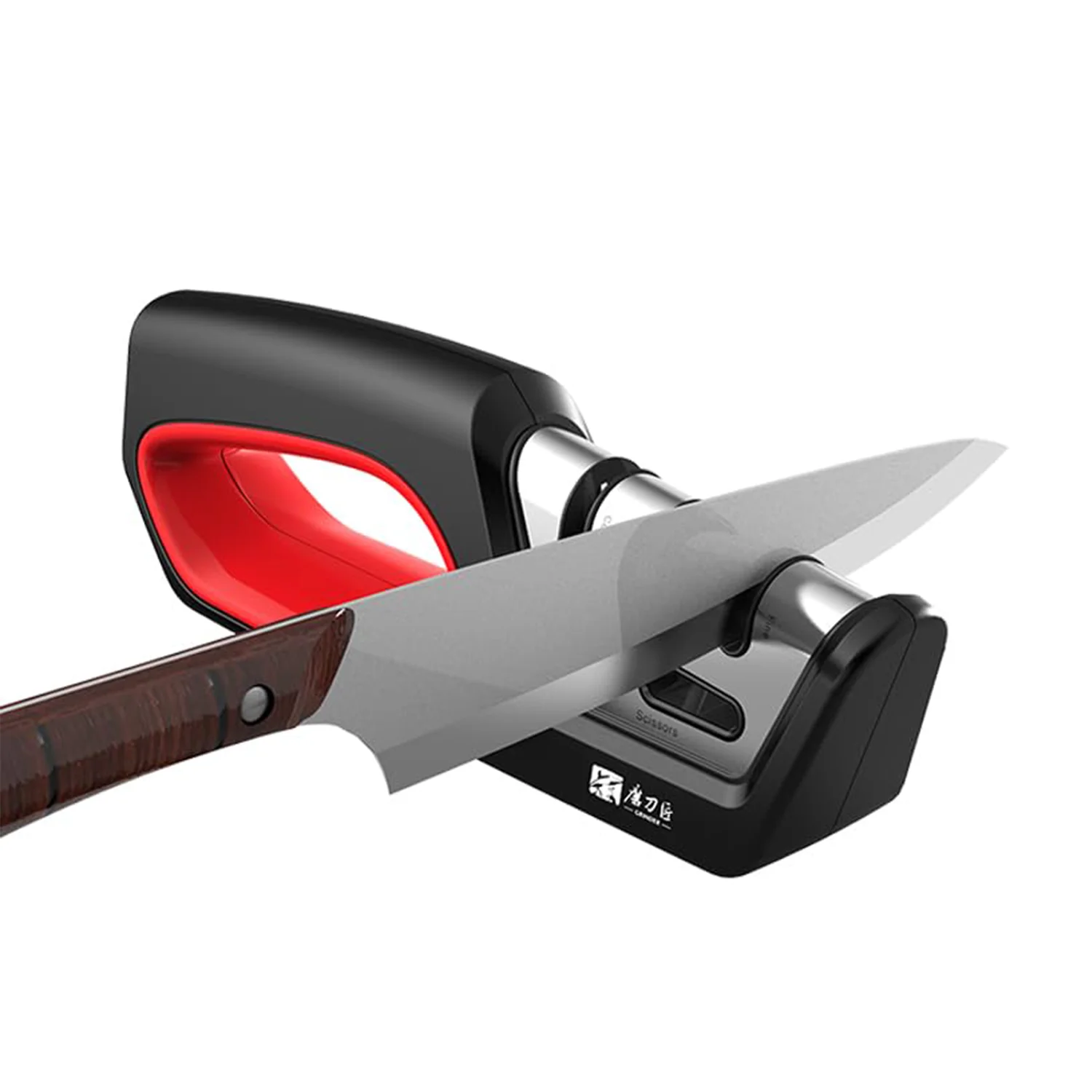 4-in-1 Kitchen Knife Sharpener – Multi-Stage Blade Sharpening Tool with Scissors Sharpener