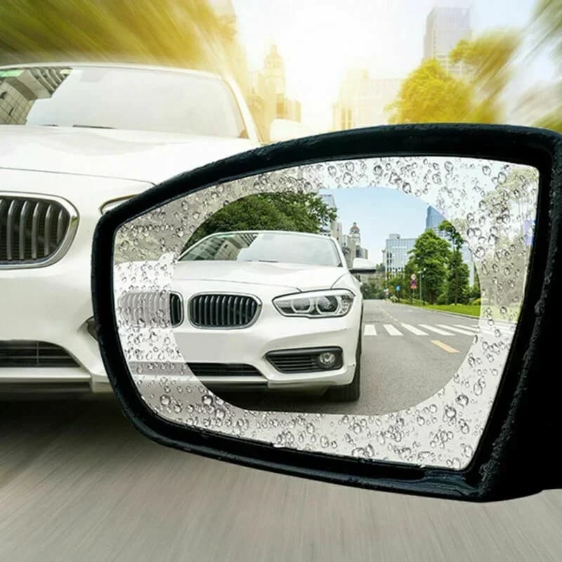 2PCS Car Rearview Mirror Rainproof Film – Anti-Fog Side Mirror Protective Sticker for Clearer Visibility