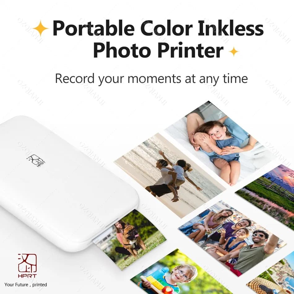 HPRT MT53 Mini Photo Printer – Wireless 2×3 Inch Pocket Printer for iOS & Android with Bluetooth