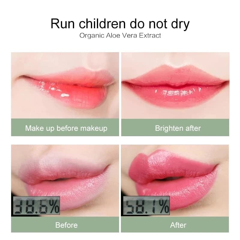 Color Changing Green Lipstick with Aloe Vera 3.5g – Moisturizing Lip Tint