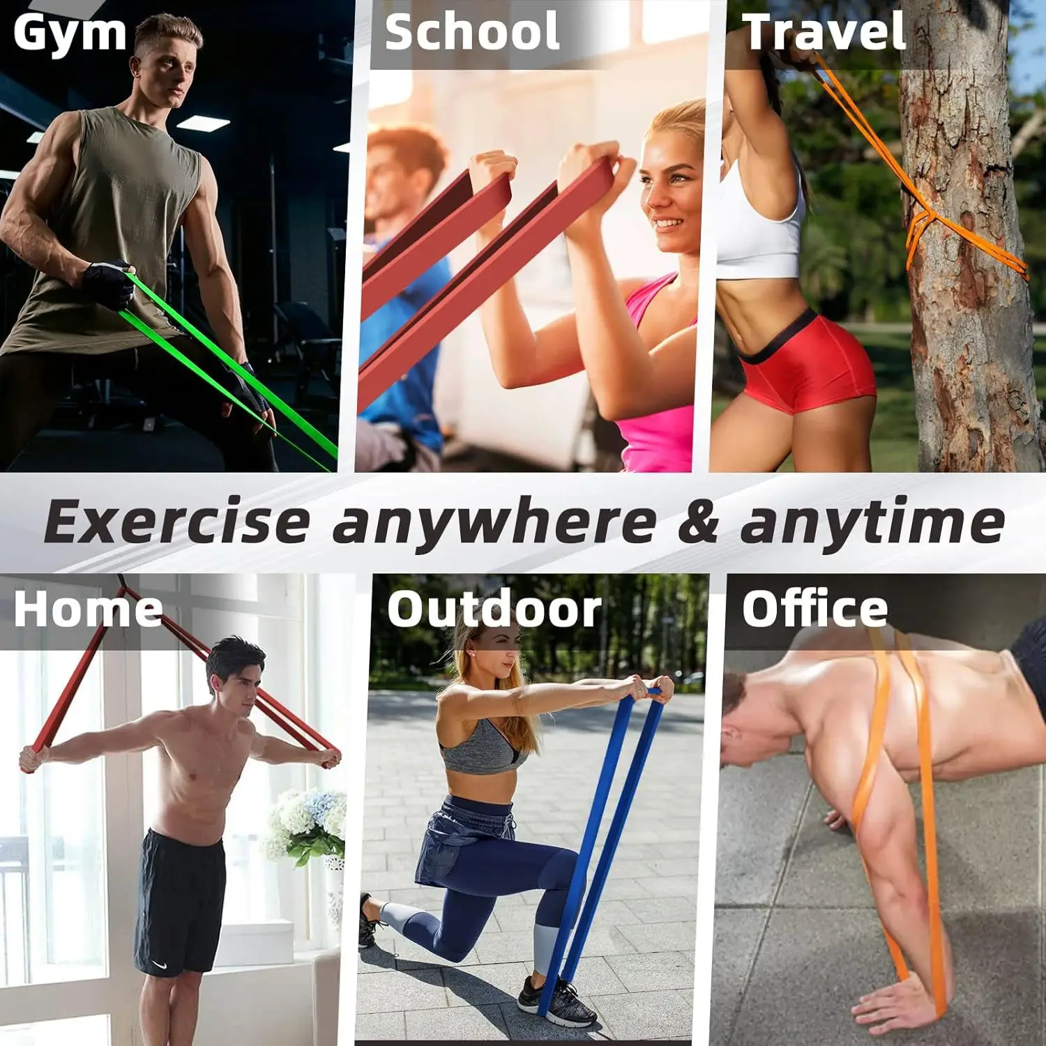 Natural Latex Resistance Band 20–230lbs – Heavy Duty Exercise Band for Strength Training & Fitness