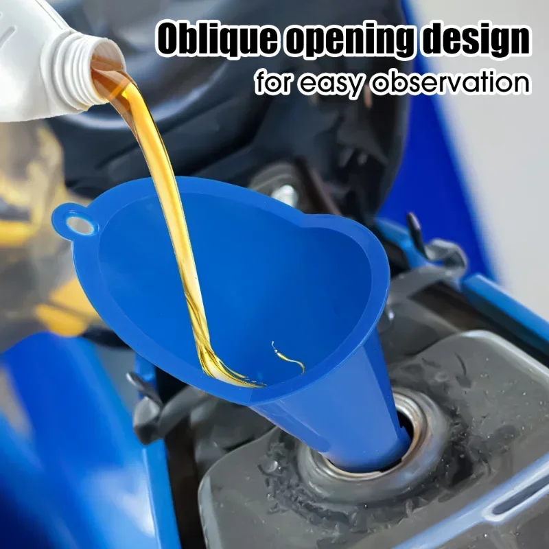 3-Piece Universal Car Fluid Funnel Set – Anti-Splash Funnels for Fuel, Oil, Coolant & Water
