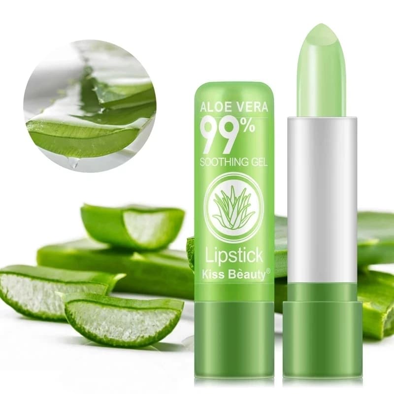 Color Changing Green Lipstick with Aloe Vera 3.5g – Moisturizing Lip Tint