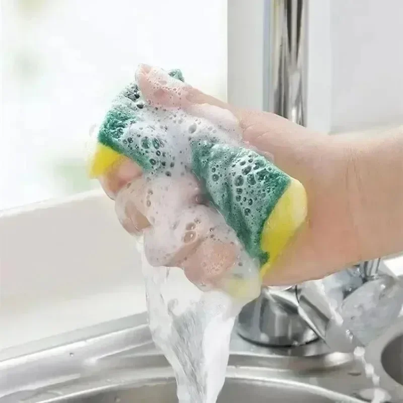 Kitchen Dishwashing Sponge & Scouring Pad – Heavy-Duty Scrub Sponge for Pots, Pans & Dishes