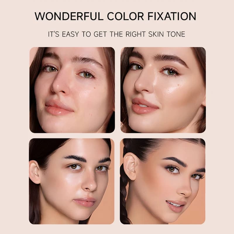 O'CHEAL Color Changing Foundation Stick – Double Headed Matte Foundation with Brush for Natural Face Coverage