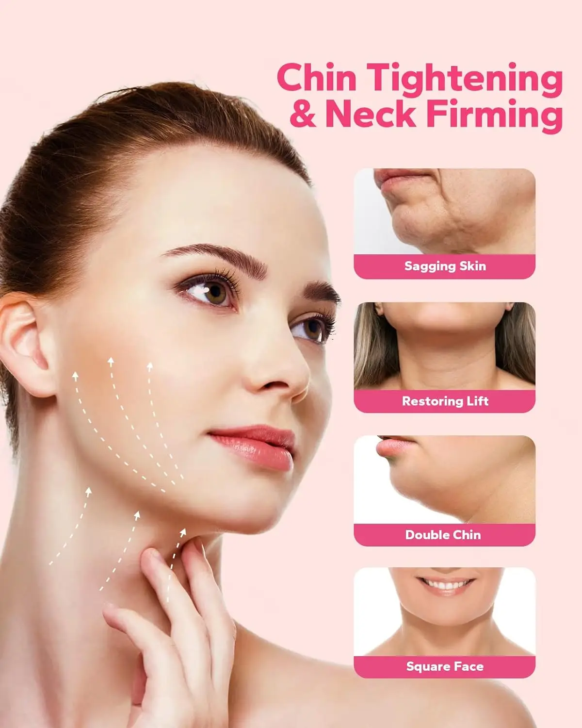 Reusable V Line Face Strap – Adjustable Chin Support Mask for Jawline & Facial Contouring