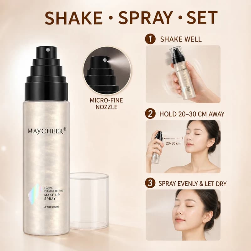 Hydrating Makeup Setting Spray – Ultra Fine Mist for Dewy Glow & Long Lasting Makeup