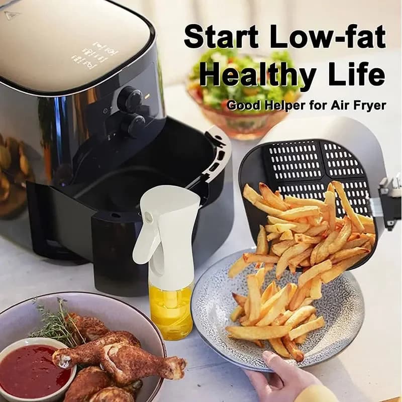 Oil Spray Bottle 200/300/500ml – Refillable Cooking Oil Sprayer for BBQ, Baking, Air Fryer & Kitchen