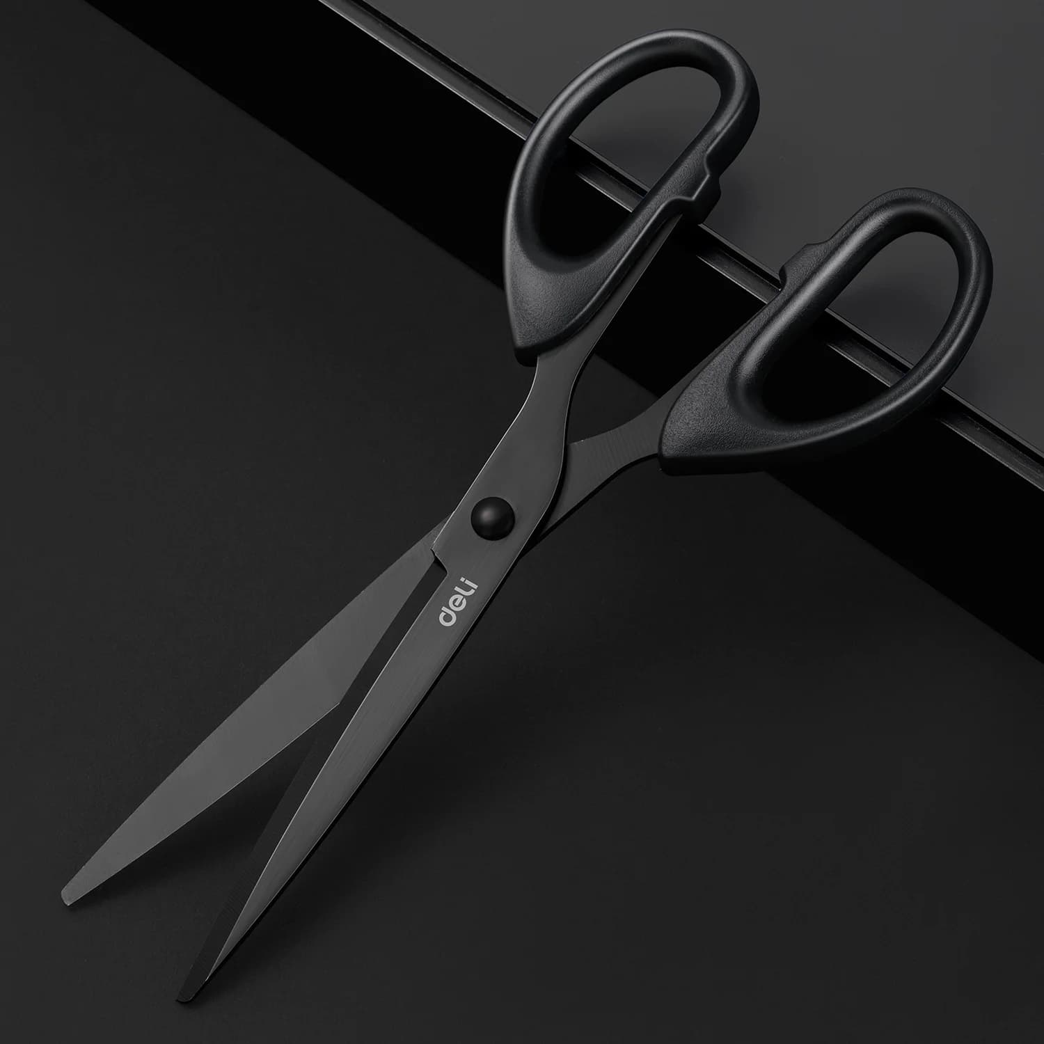 DELI Professional Office Scissors 180mm – Heavy Duty Stainless Steel Scissors for Paper, Craft & Office Use