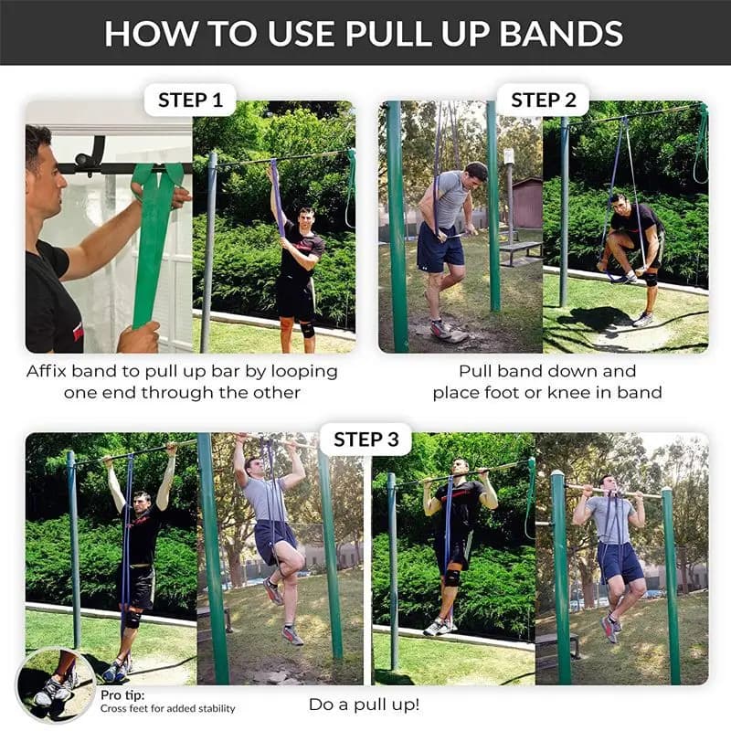 Natural Latex Resistance Band 20–230lbs – Heavy Duty Exercise Band for Strength Training & Fitness