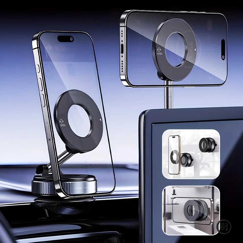 360° Adjustable Car Phone Holder – Durable Multi-Angle Smartphone Mount for Safe Driving