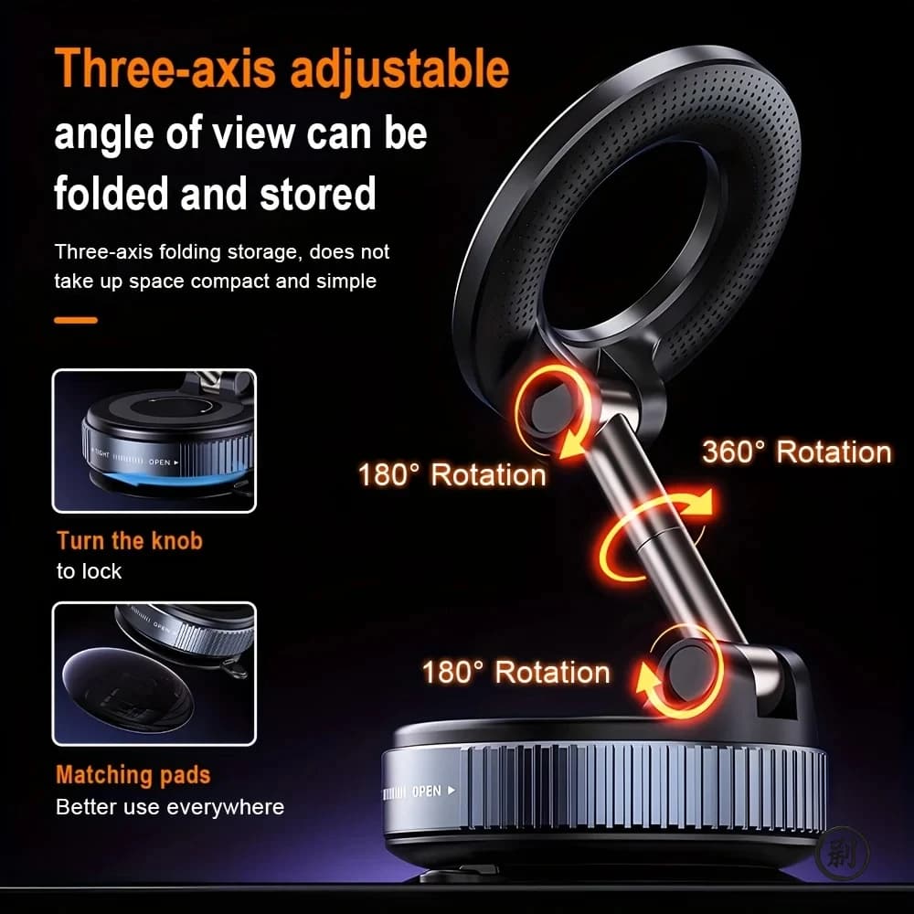 360° Adjustable Car Phone Holder – Durable Multi-Angle Smartphone Mount for Safe Driving