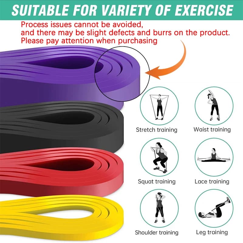 Natural Latex Resistance Band 20–230lbs – Heavy Duty Exercise Band for Strength Training & Fitness