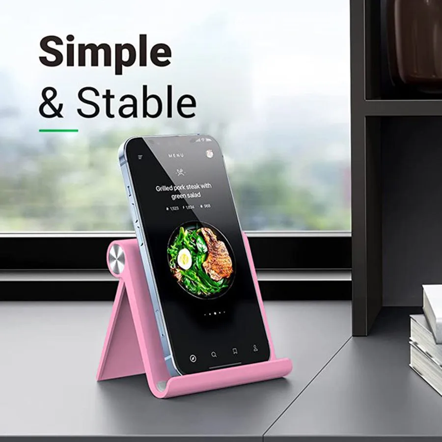 Foldable Adjustable Phone & Tablet Stand – Multi-Angle Portable Desktop Holder for Smartphones & Tablets
