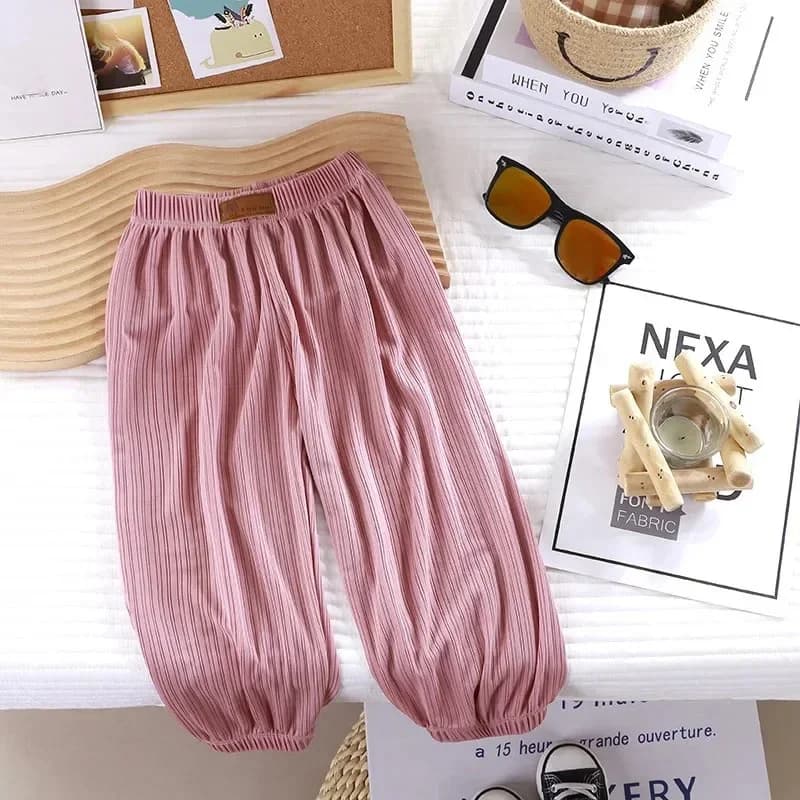 Kids Summer Pants – Lightweight Breathable Candy Color Trousers for Boys & Girls