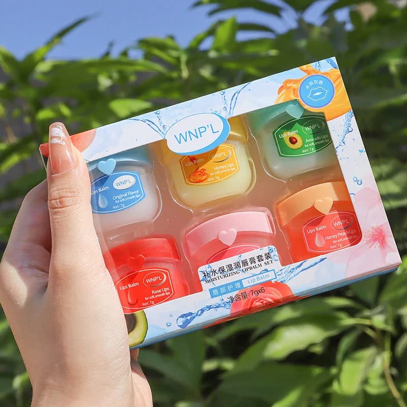 4/6/8pcs Moisturizing Lip Balm Set – Plant Based Lip Care for Soft, Hydrated Lips