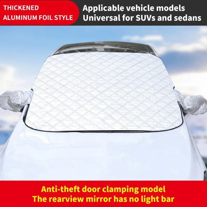 Magnetic Car Windshield Sunshade – Waterproof UV & Snow Protection Cover for Front Windscreen