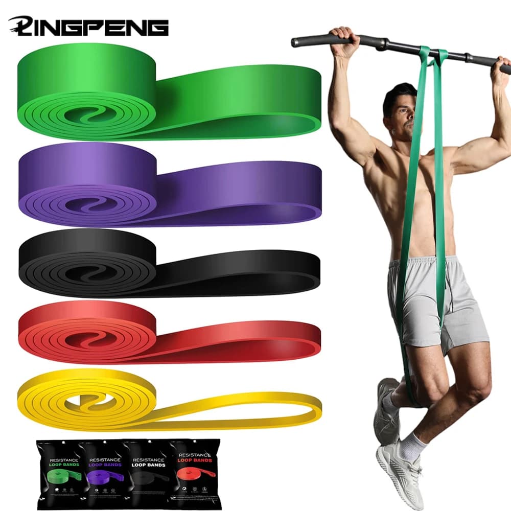 Natural Latex Resistance Band 20–230lbs – Heavy Duty Exercise Band for Strength Training & Fitness
