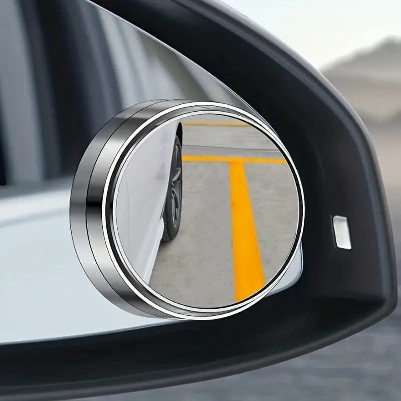 2PCS 360° Adjustable Blind Spot Mirrors – Wide-Angle Rearview & Reversing Mirrors for Cars