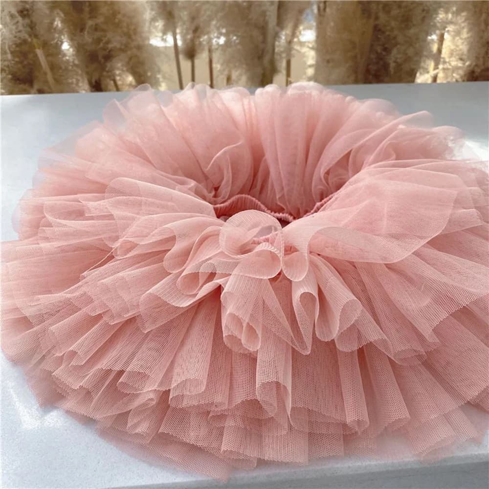 Girls Black Tutu Skirt – Fluffy Tulle Princess Pettiskirt for Ballet, Birthday & Parties Ages 1–7