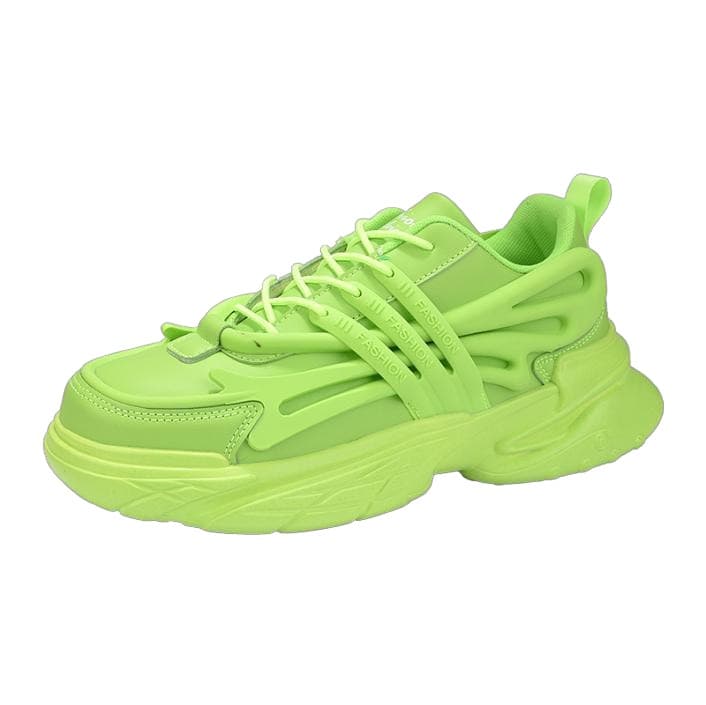 Men's Neon Chunky Sneakers