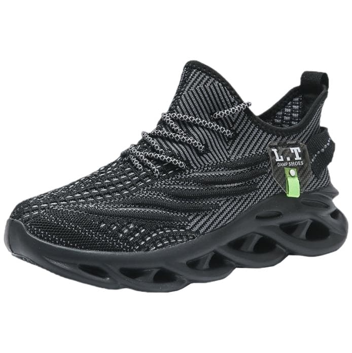Men's Knit Blade-Sole Running Shoes