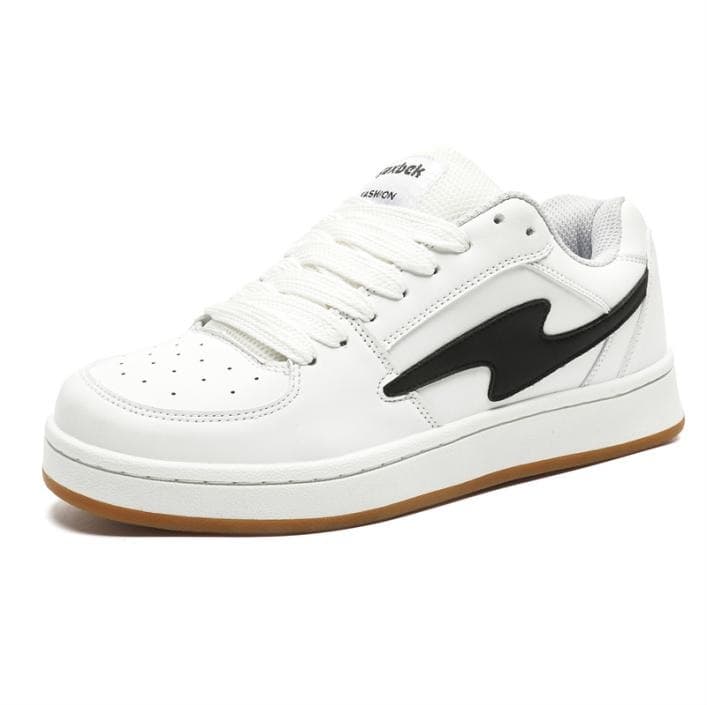 Men's Lightning-Stripe Leather Sneakers